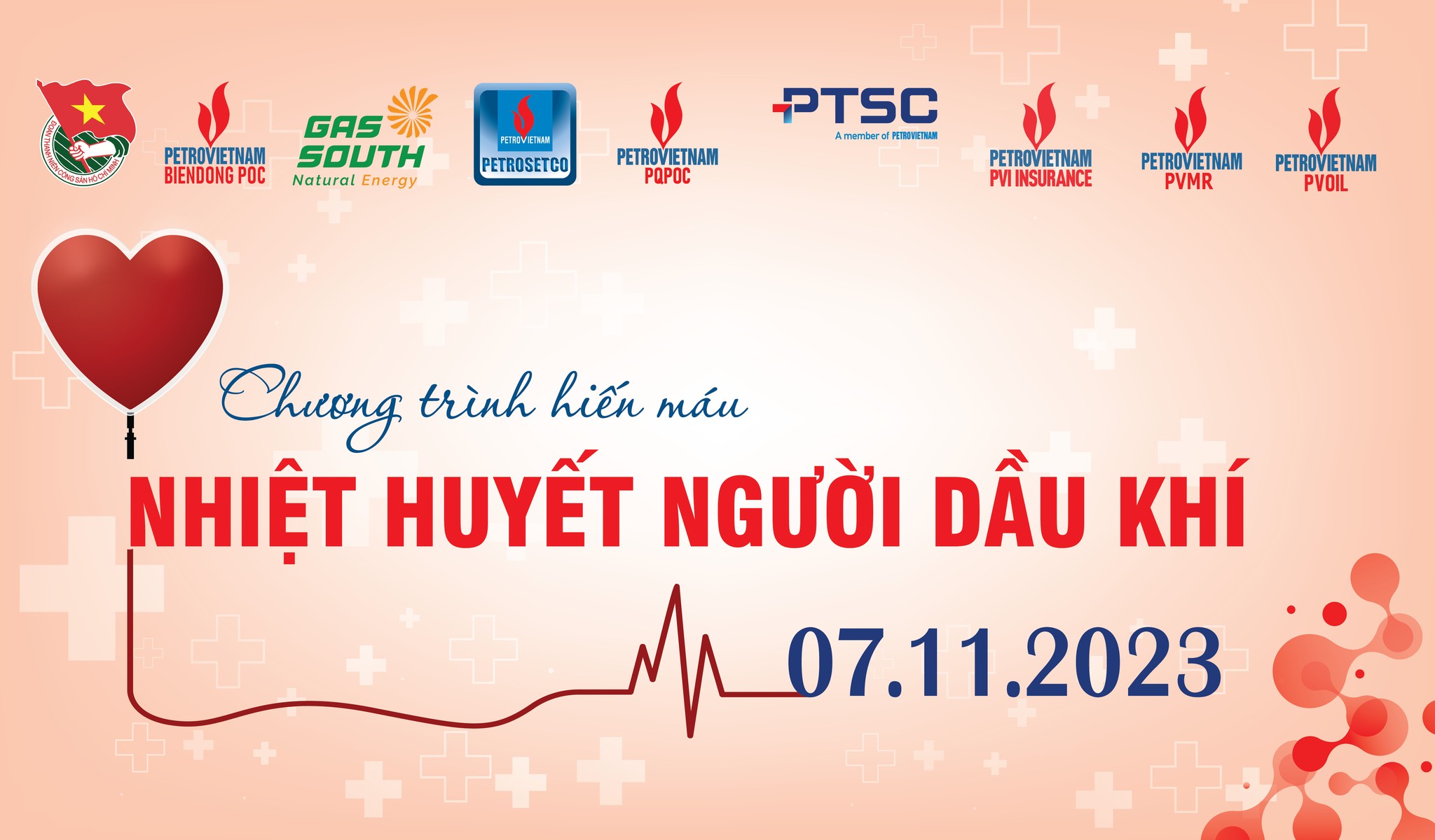 Đoàn Thanh niên PETROSETCO phối hợp với các đơn vị tổ chức hiến máu tình nguyện "Nhiệt huyết Người dầu khí 2023".