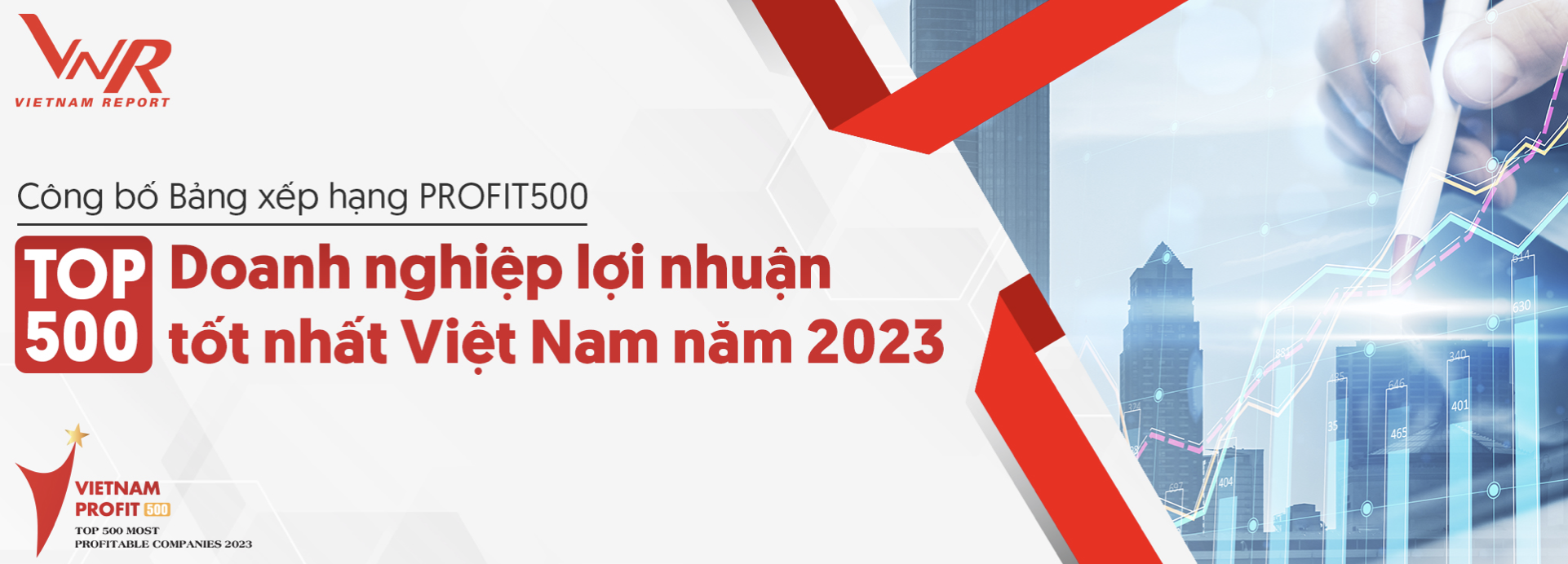 PETROSETCO WAS PRESENT IN PROFIT500 RANKINGS- TOP 500 MOST PROFITABLE ENTERPRISES IN VIETNAM IN 2023 ACCORDING TO THE EVALUATION REPORT OF VIETNAM REPORT.